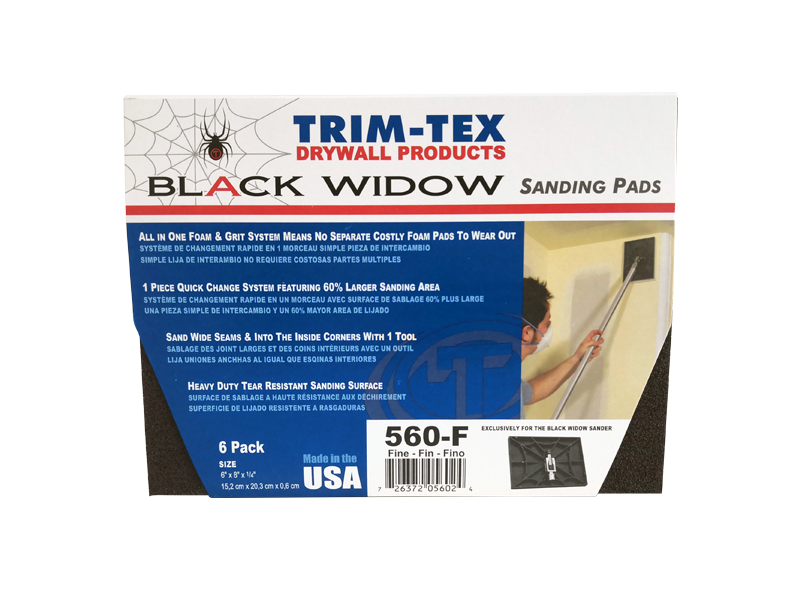 Black Widow Sanding Pad Fine 6PK