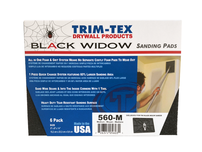 Black Widow Sanding Pad Medium 6PK