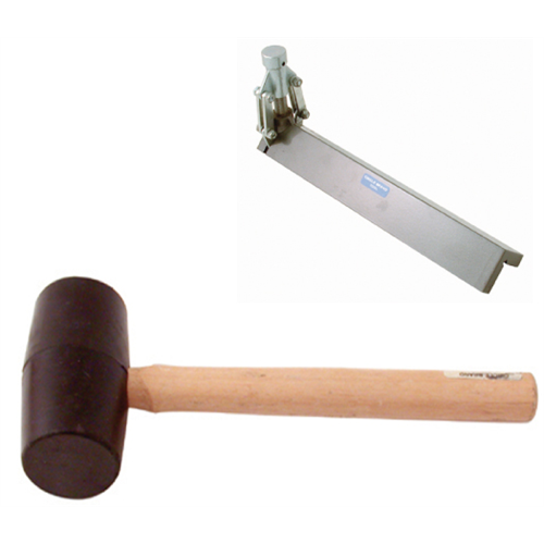 DRYWALL CORNER BEAD TOOL / CLINCHER WITH MALLET