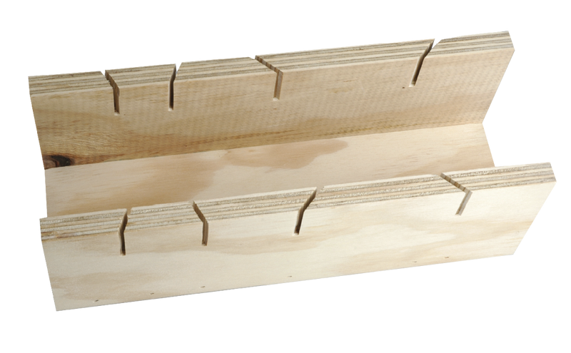 Wooden Mitre Box Dual Cut 55 75 & 90 Wbt